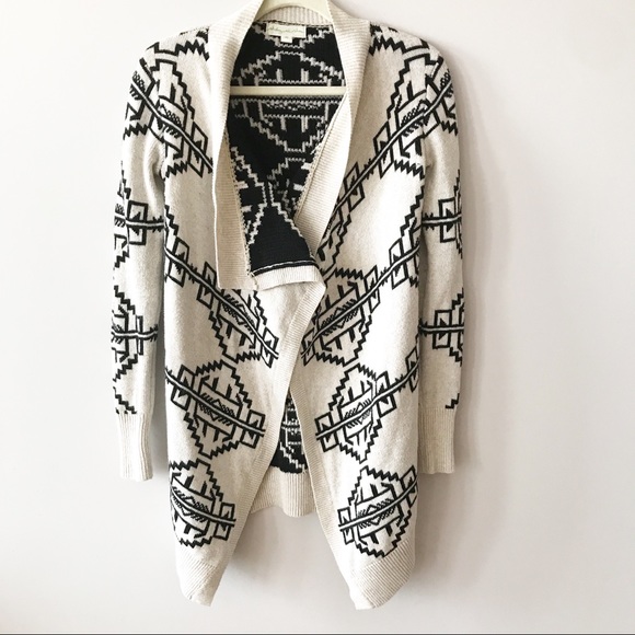 Staring at Stars Sweaters - Staring at Stars Aztec Print Open Front Cardigan